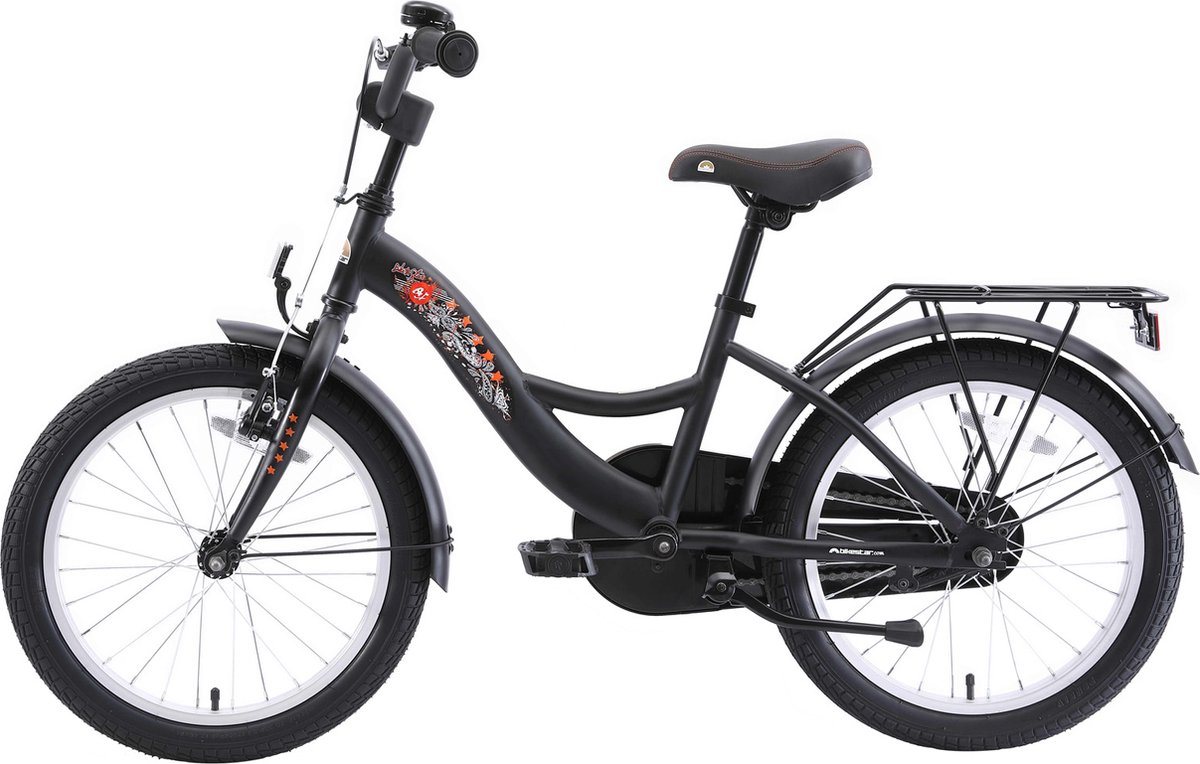 bikestar kinderfiets classic 18 inch zwart