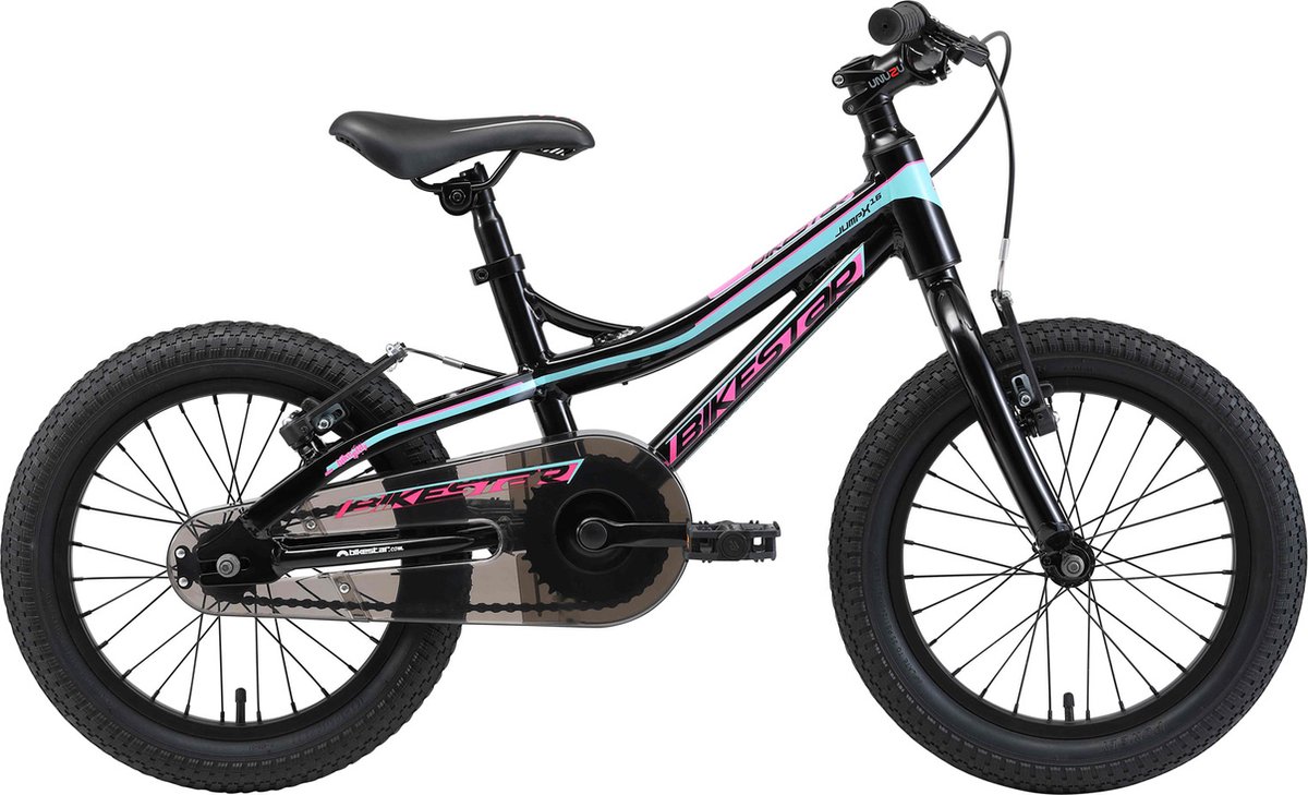 Bikestar kinderfiets Mountainbike alu 16 inch zwart/blauw Kinderfiets kopen online