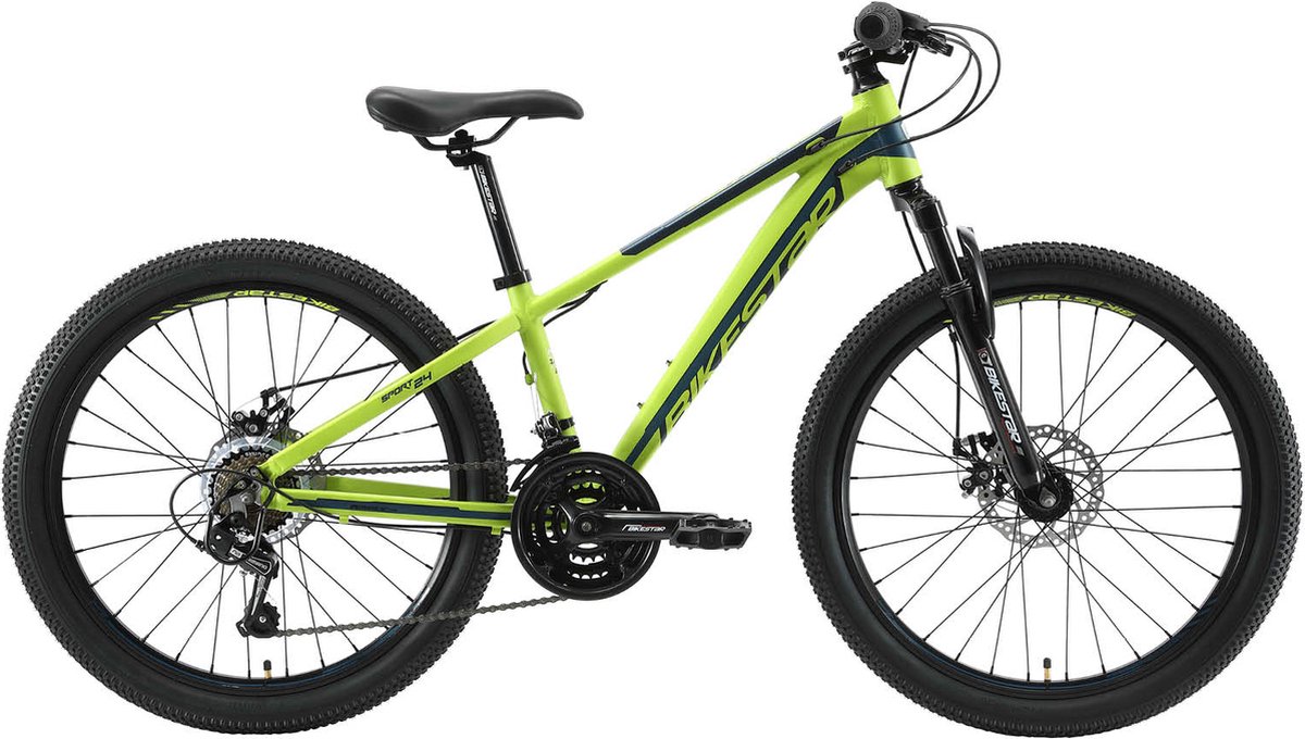 bikestar mtb sport 21speed 24inch groen blauw