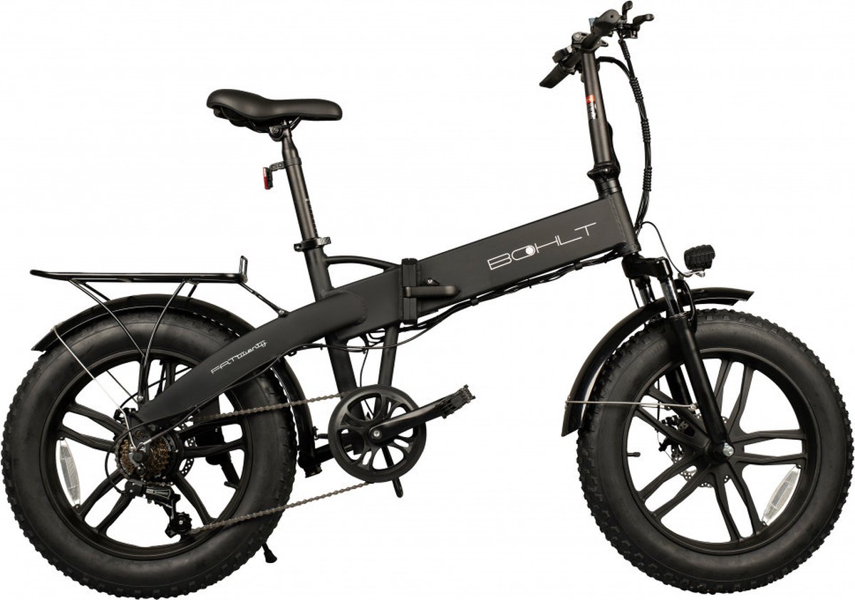 Bohlt Fat Twenty Elektrische Vouwfiets - 374Wh accu - 6 versnellingen - Zwart Fiets (elektrisch) kopen online