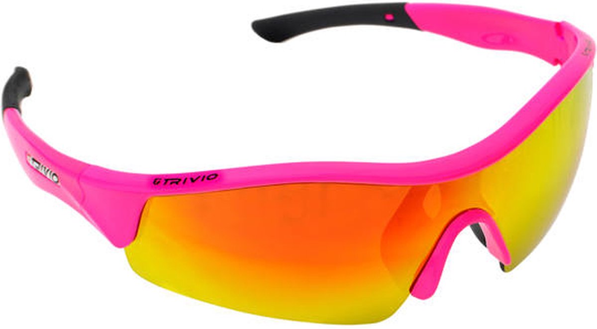 bril vento fluo pink met 2 extra lenzen