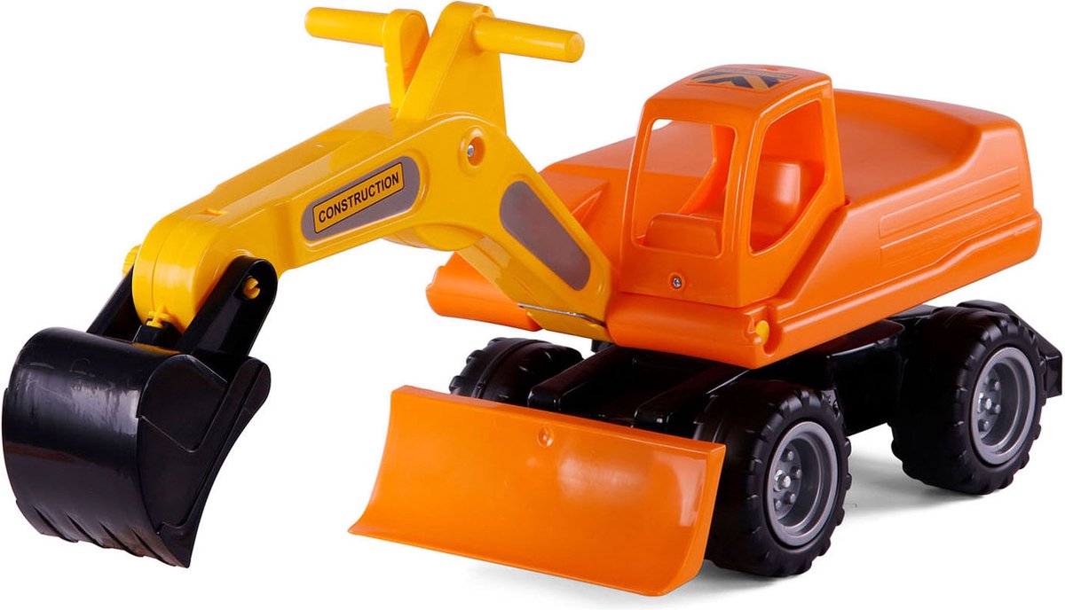 cavallino mega graafmachine loopauto oranje 79cm