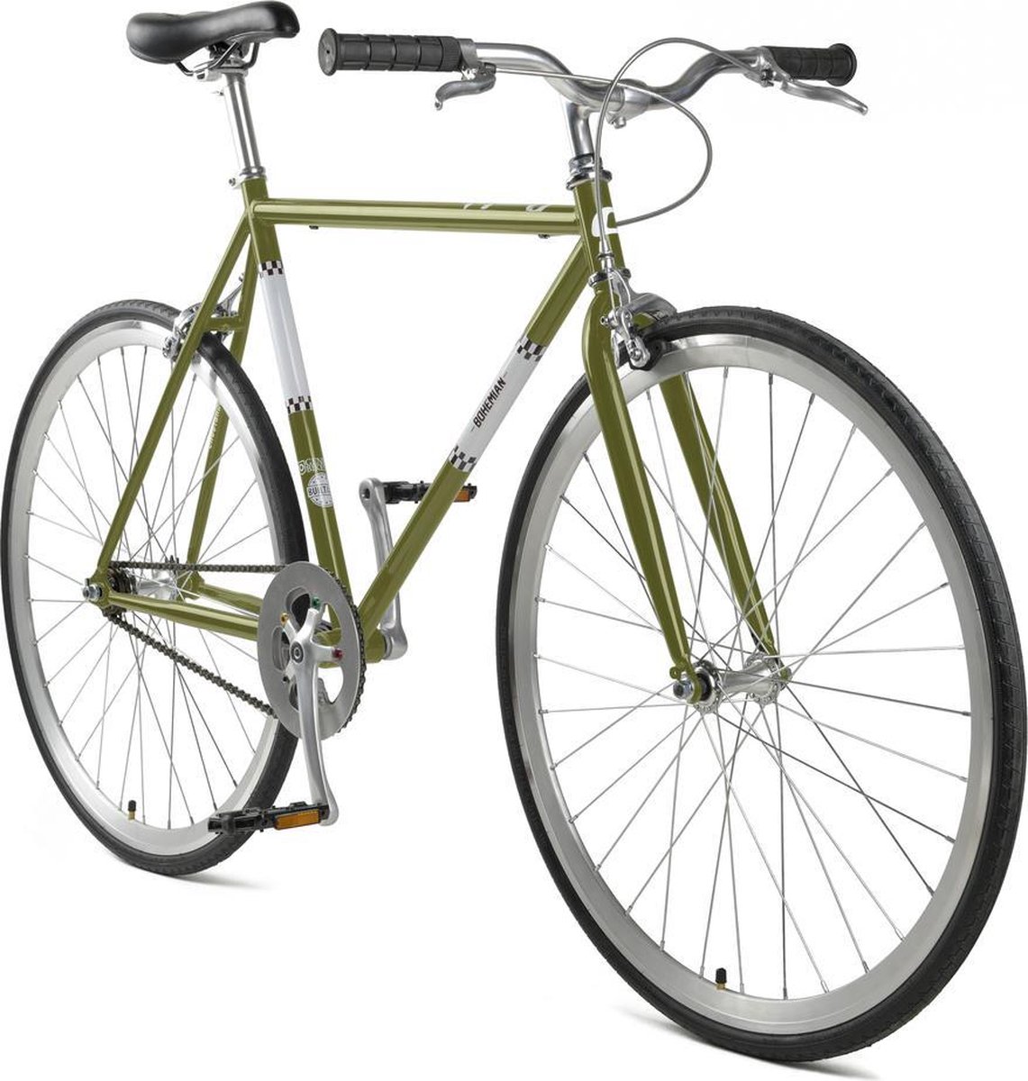 Cheetah Bohemian 1sp Olive Green 59 fixed gear /Single speed b Fiets kopen online