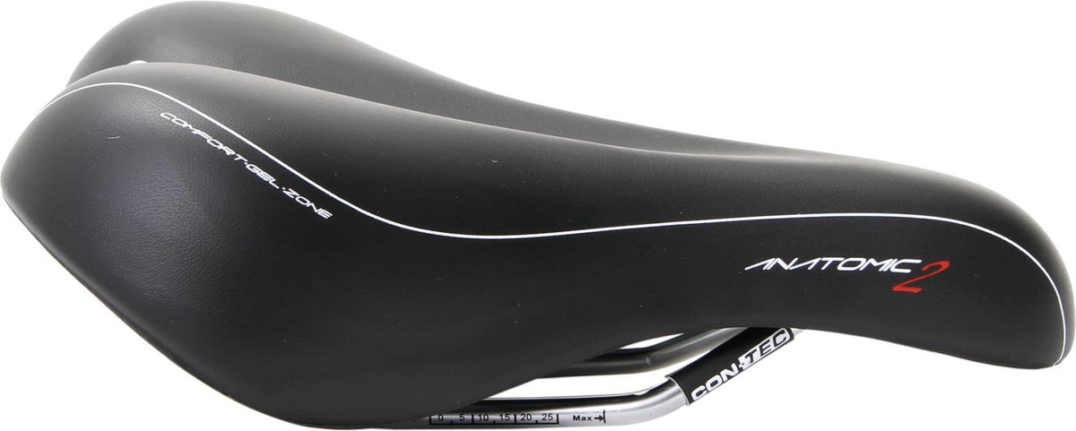 Contec Zadel Anatomic 2 Dames, Zwart, L 246 X B 178 Mm Fiets kopen online