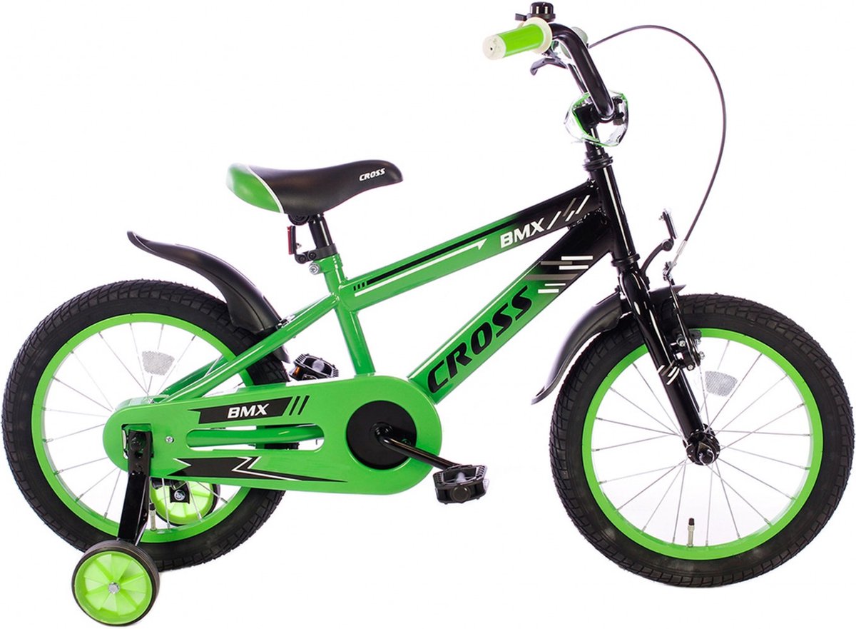 Cortego BMX Cross groen 16 Inch Jongensfiets - Kinderfiets 4, 5 & 6 jaar Kinderfiets kopen online