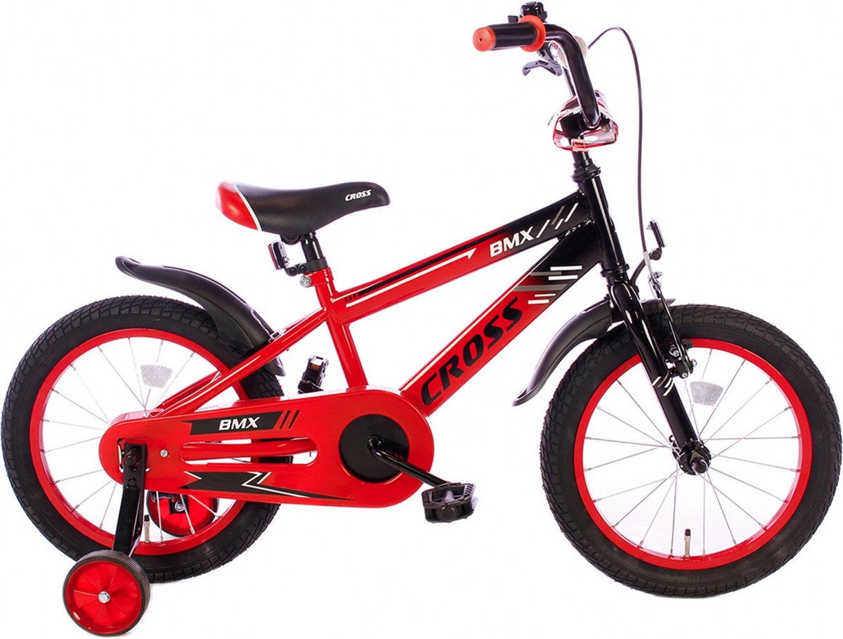 Cortego BMX Cross rood 16 Inch Jongensfiets - Kinderfiets 4, 5 & 6 jaar Kinderfiets kopen online
