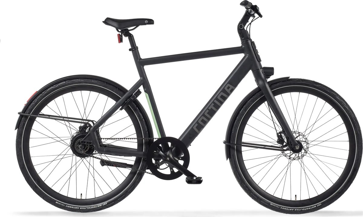cortina e lett h53 elektrische fiets heren promovec achterwielmotor graphite black matt