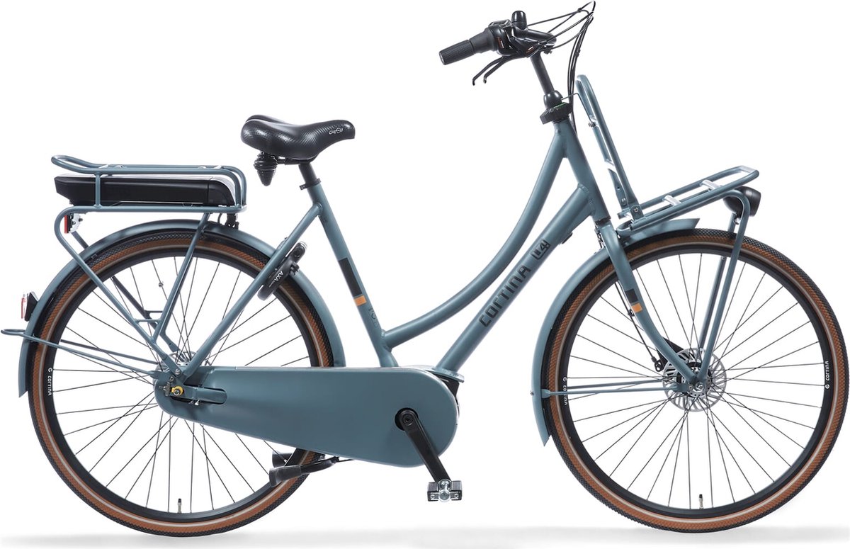 Cortina E-U4 Solid Transport D50 - Elektrische fiets - Dames - Bosch middenmotor - mouse grey matt Fiets (elektrisch) kopen online