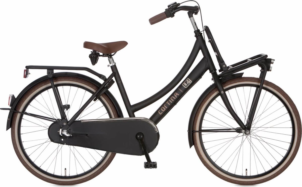 cortina u4 mini stadsfiets transportfiets kinderfiets 3 versnellingen 8 10 jaar zwart
