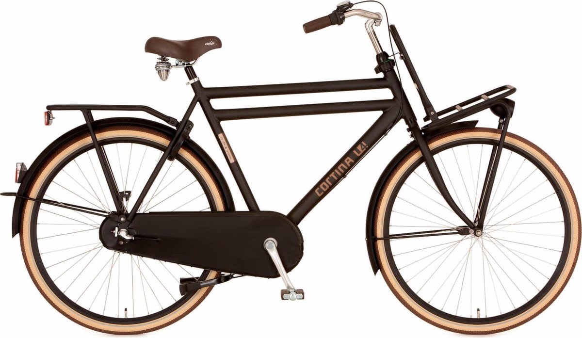 Cortina U4 - Stadsfiets - Transportfiets - H56 - Heren - 3 versnellingen - Zwart Fiets kopen online