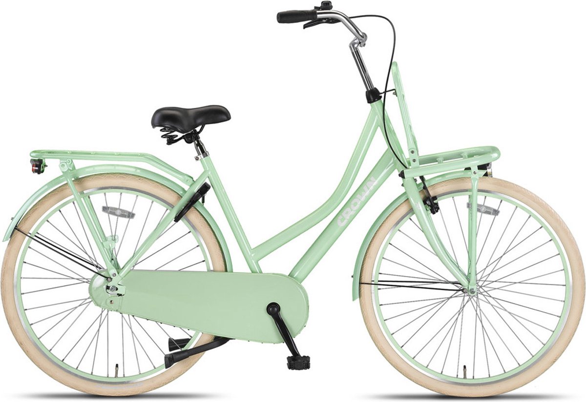 crown holland transportfiets 28 inch 53cm mint groen