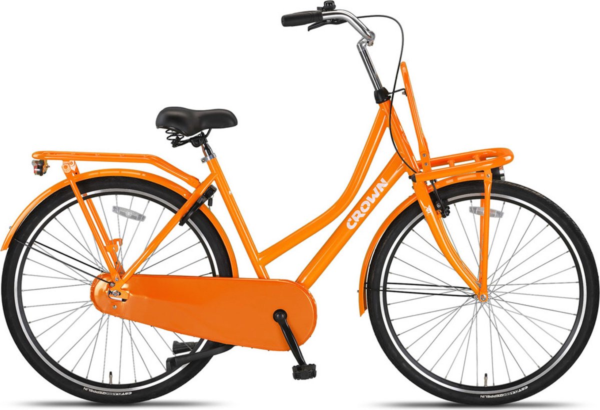 crown holland transportfiets 28 inch 53cm oranje