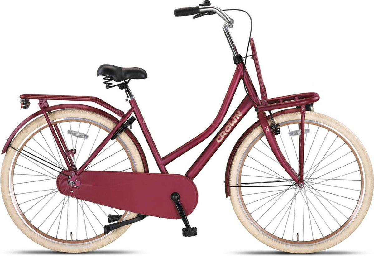Crown Holland Transportfiets 28 inch 53cm Rood Fiets kopen online