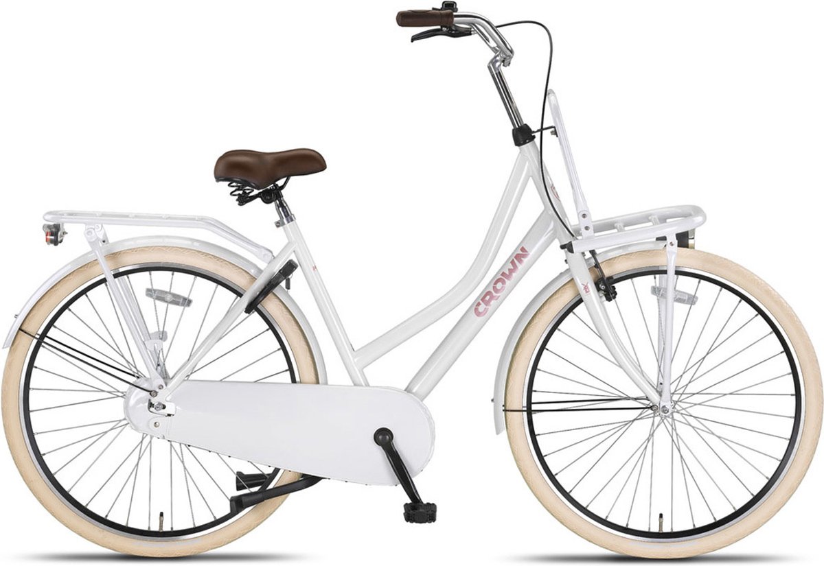 crown holland transportfiets 28 inch 53cm wit