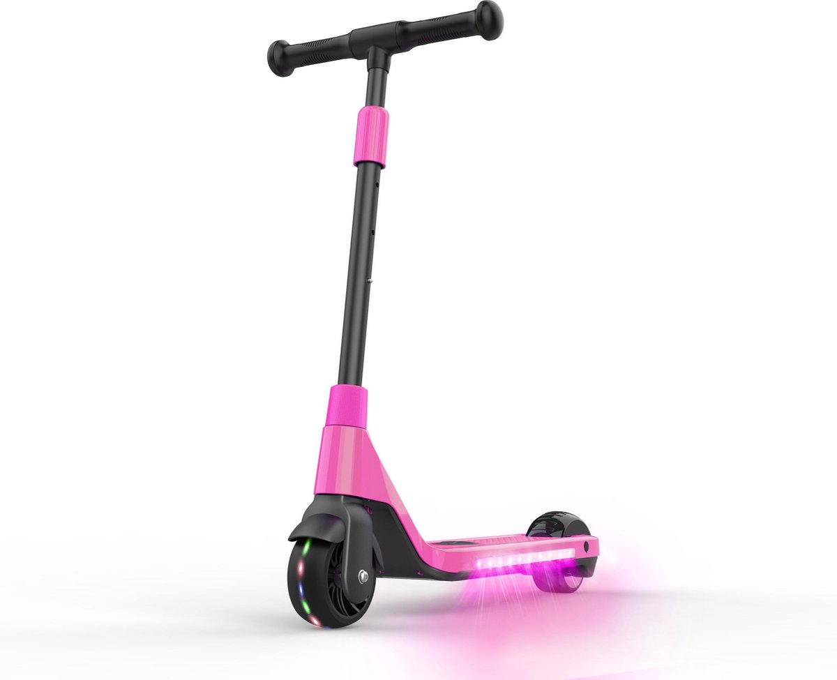 denver elektrische step kinderen 6km u led verlichting 6km bereik 4 5 wielen sck5400 roze