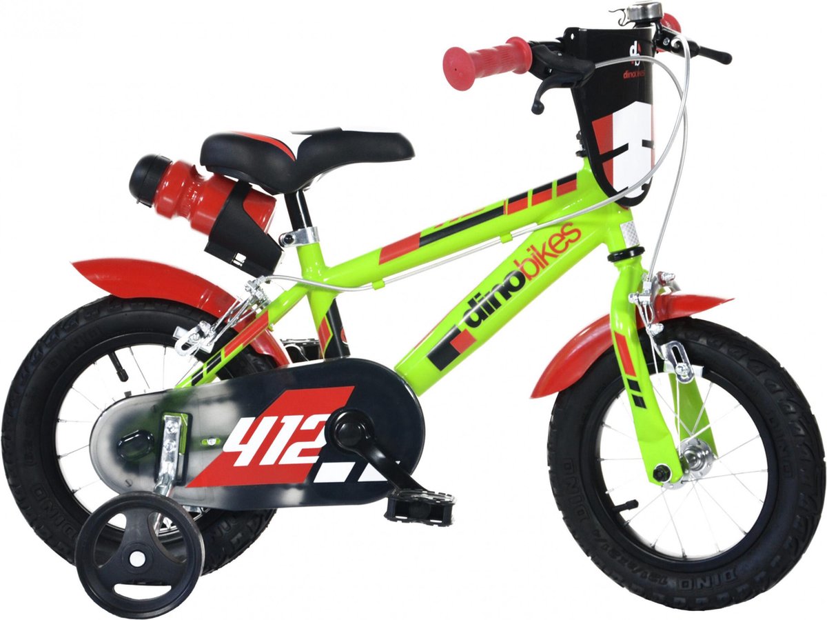 dino sfera kinderfiets 12 inch van 2 4 jaar met zijwieltjes jongensfiets lichtgroen