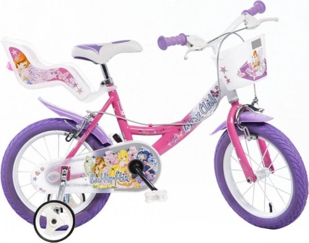 dino winx club kinderfiets 12 inch van 2 4 jaar met zijwieltjes meisjesfiets roze