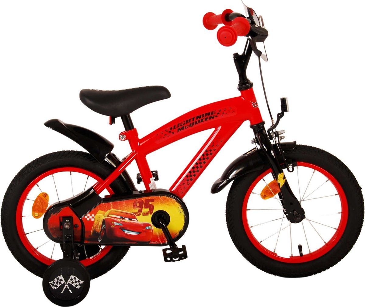 Disney Cars Kinderfiets - Jongens - 14 inch - Rood Kinderfiets kopen online
