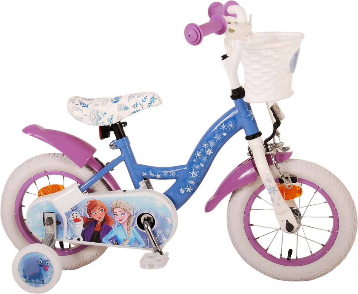 Disney Frozen 2 Kinderfiets - Meisjes - 12 inch - Blauw/Paars Kinderfiets kopen online