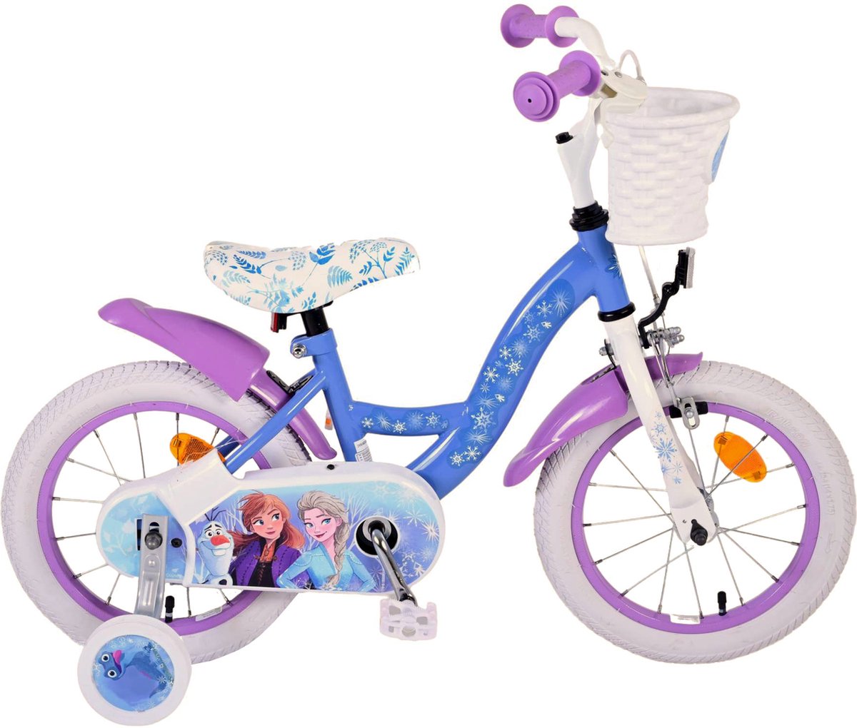 Disney Frozen 2 Kinderfiets - Meisjes - 14 inch - Blauw/Paars Kinderfiets kopen online