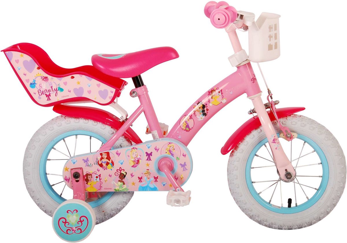 Disney Princess Kinderfiets - Meisjes - 12 inch - Roze Kinderfiets kopen online
