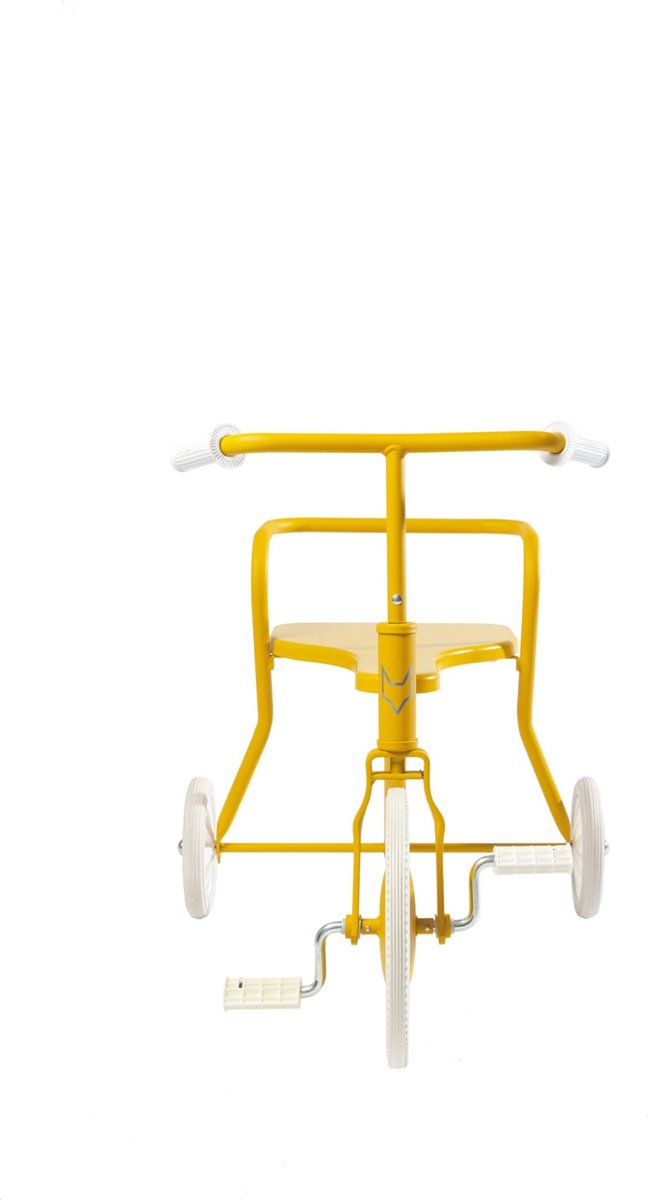 Driewieler Klassiek - Geen versnellingen - Houten zitting - Driewielfiets - Geel Kinderfiets kopen online