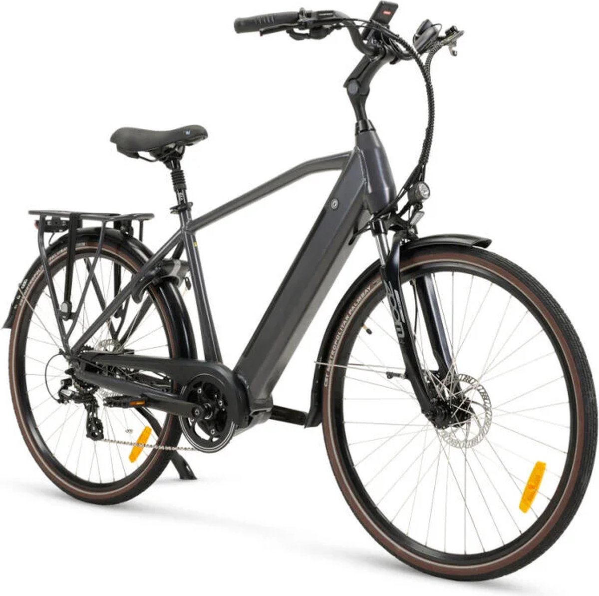 duker commute h 28 inch e bike h48 8 speed zwart