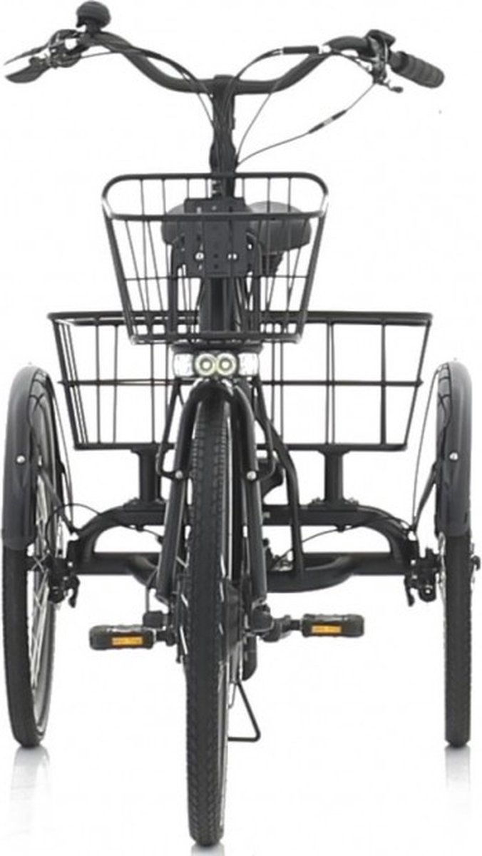 duker senior fold h49 e driewieler 7 speed zwart