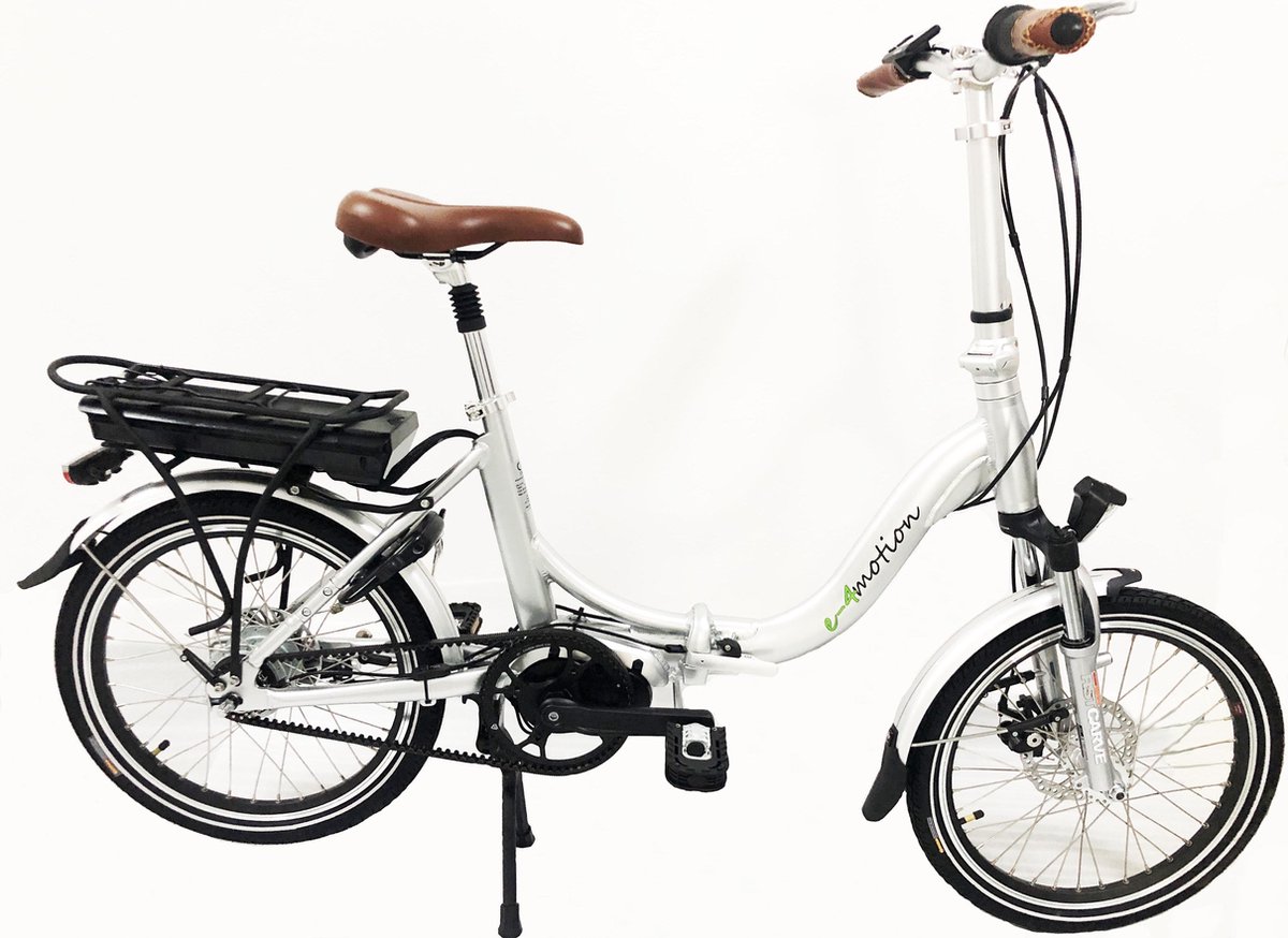 e 4motion maxi de luxe vouwfiets elektrisch 20 inch grijs