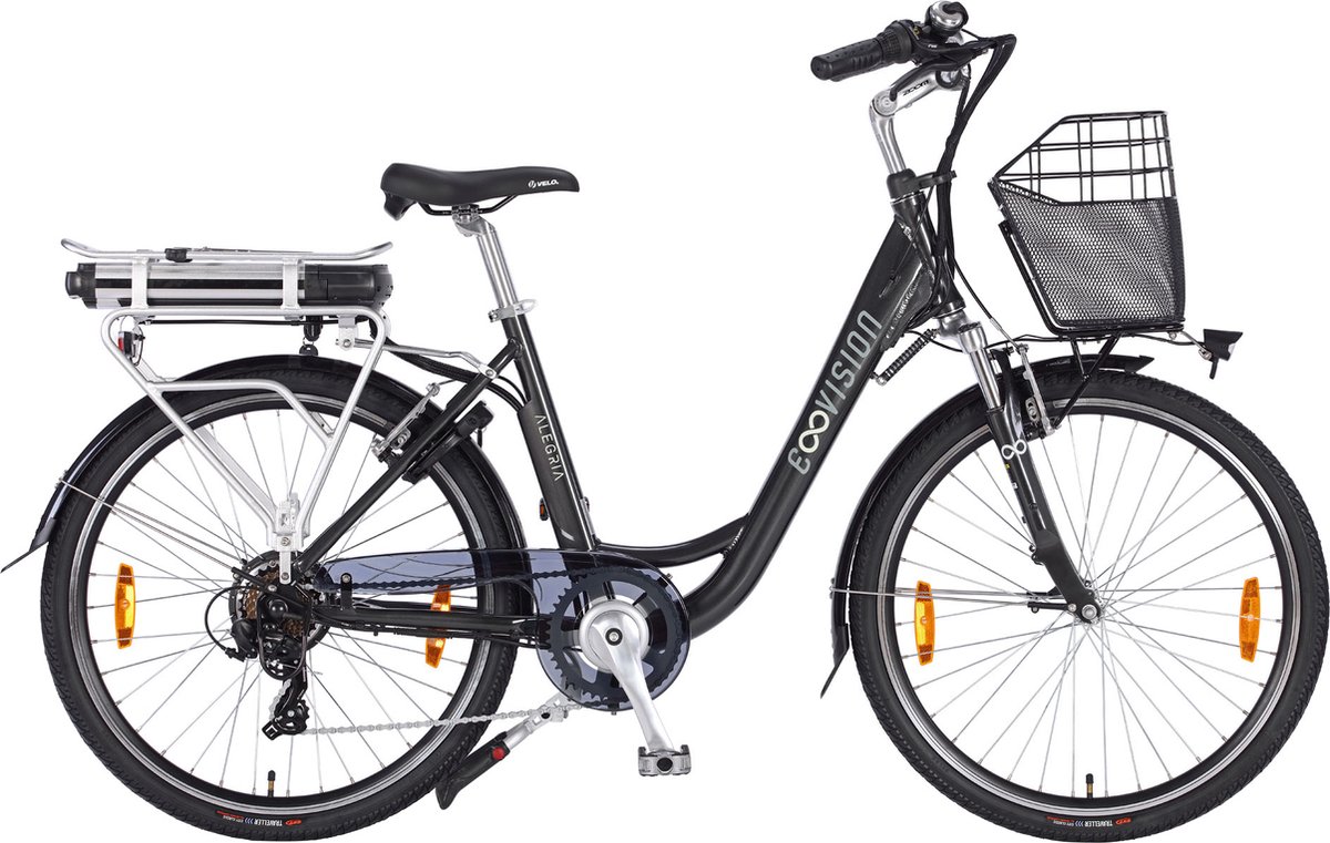 E- Vision Alegria D 46 cm / 26 inch wiel Zwart 7 speed Fiets (elektrisch) kopen online