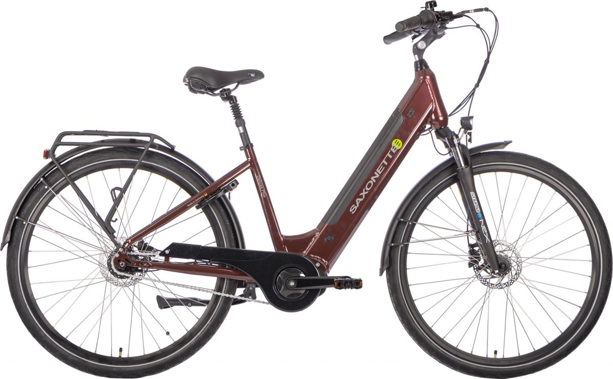 Elektrische damesfiets, Deluxe Plus, middenmotor, Nxs 7, 50 cm, rood Fiets (elektrisch) kopen online
