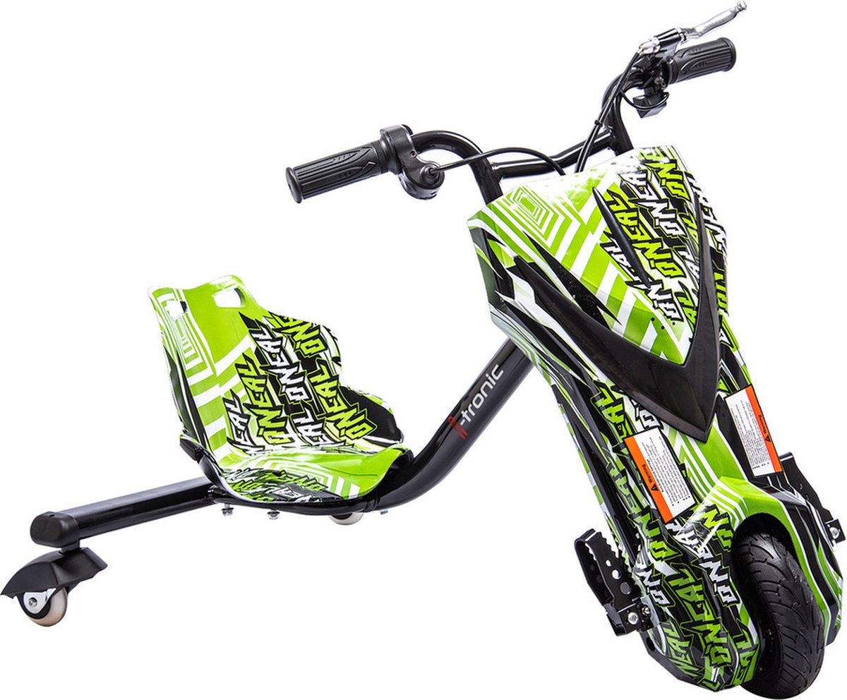 elektrische drift trike kart 250w 36v hip hop groen