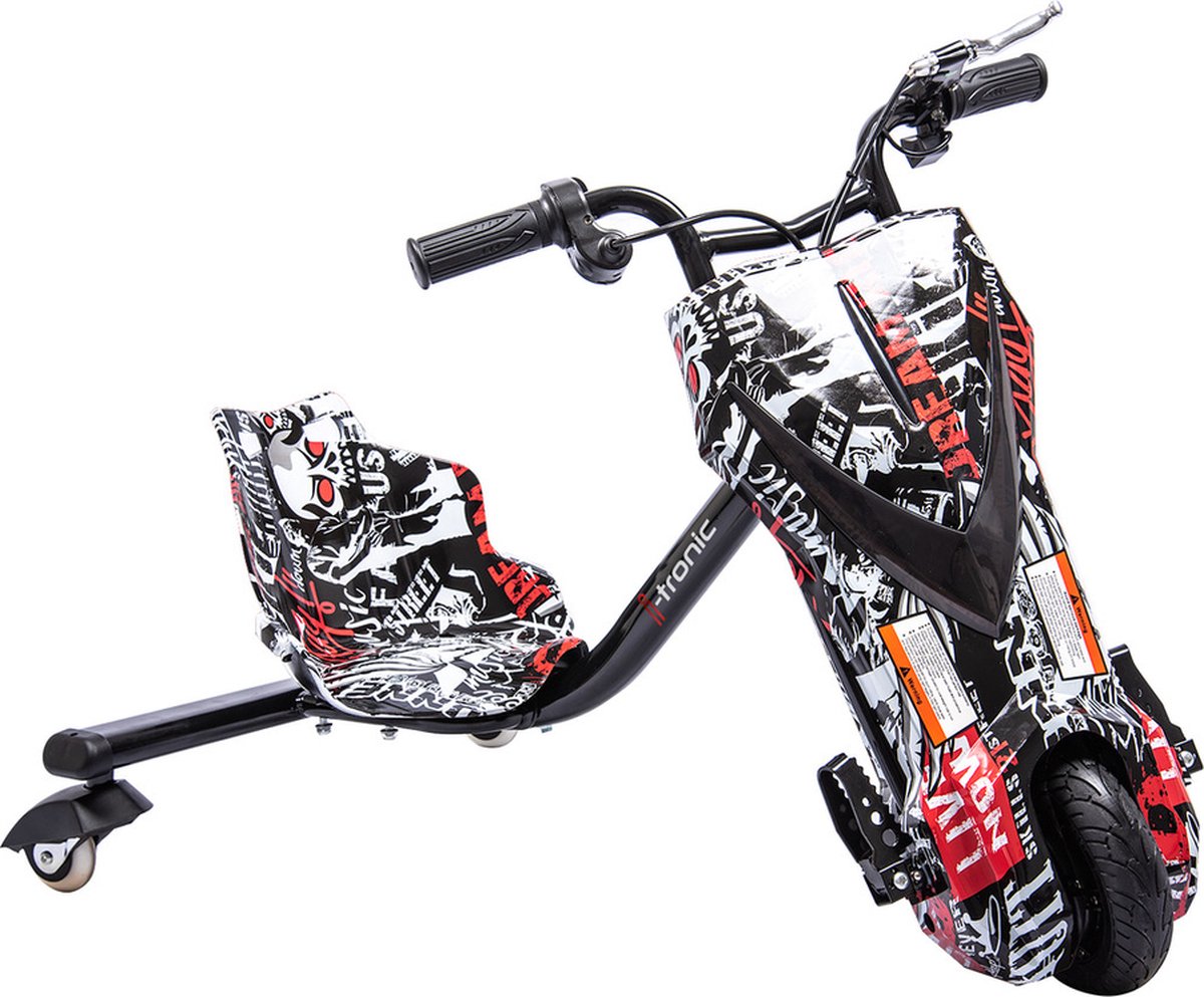 Elektrische Drift Trike Kart 250W 36V Skull Zwart Drift Trikes kopen online