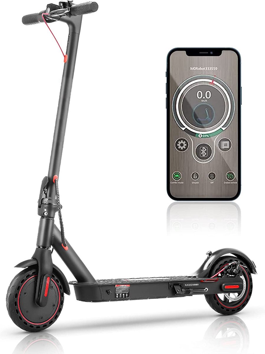 elektrische step pro voor volwassenen elektrische scooter met 8 5 banden motorvermogen e step van 350w bereik tot 28km aan snelheid van 25km u met app