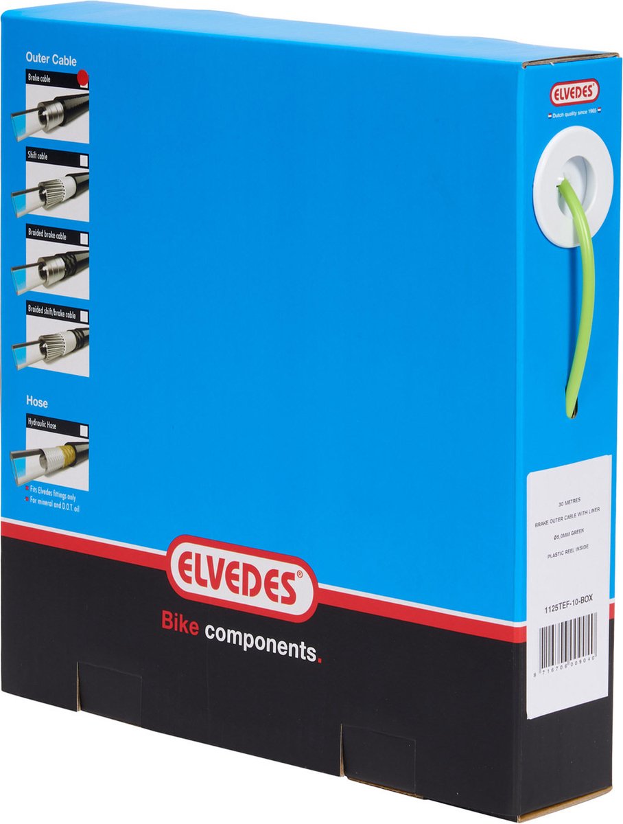 Elvedes Rem-buitenkabel 5 Mm 30 Meter Groen Per Doos Fiets kopen online