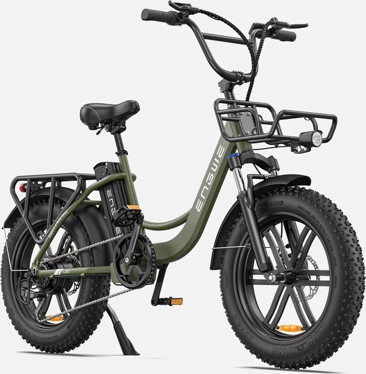 engwe l20 elektrische fiets 250w 20 inch 48v13ah battery for 25 km h speed 140 km range electric city fat bike