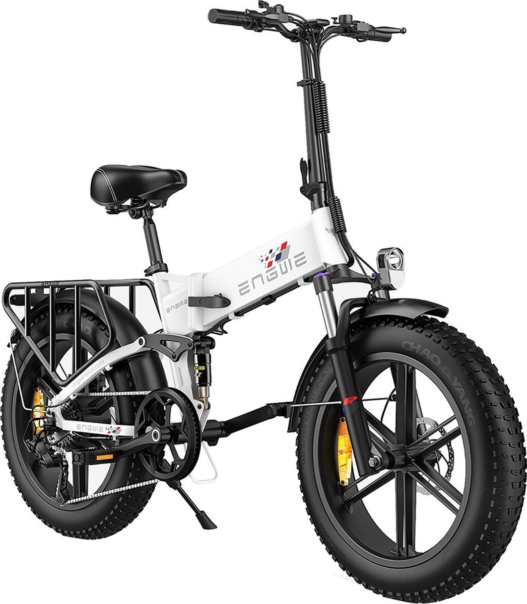 ENGWE X 250W Motor Opvouwbare Ebike Fat Tire Elektrische fiets 13Ah Batterij 25 km / u Max. Snelheid 100 km Bereik Wit Fiets (elektrisch) kopen online