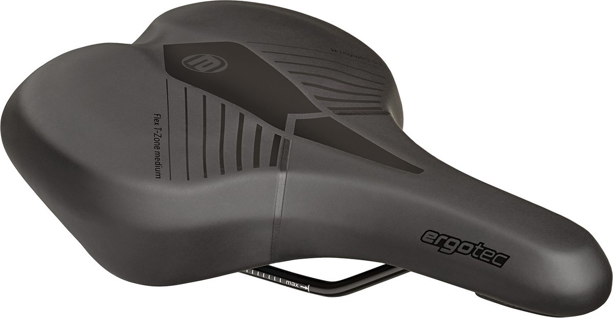 ergotec zadel comfort plus zwart