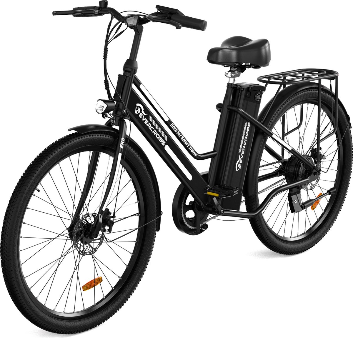 EVERCROSS Elektrische fiets - 26 inch - 25km/h - 250W - zwart Fiets (elektrisch) kopen online