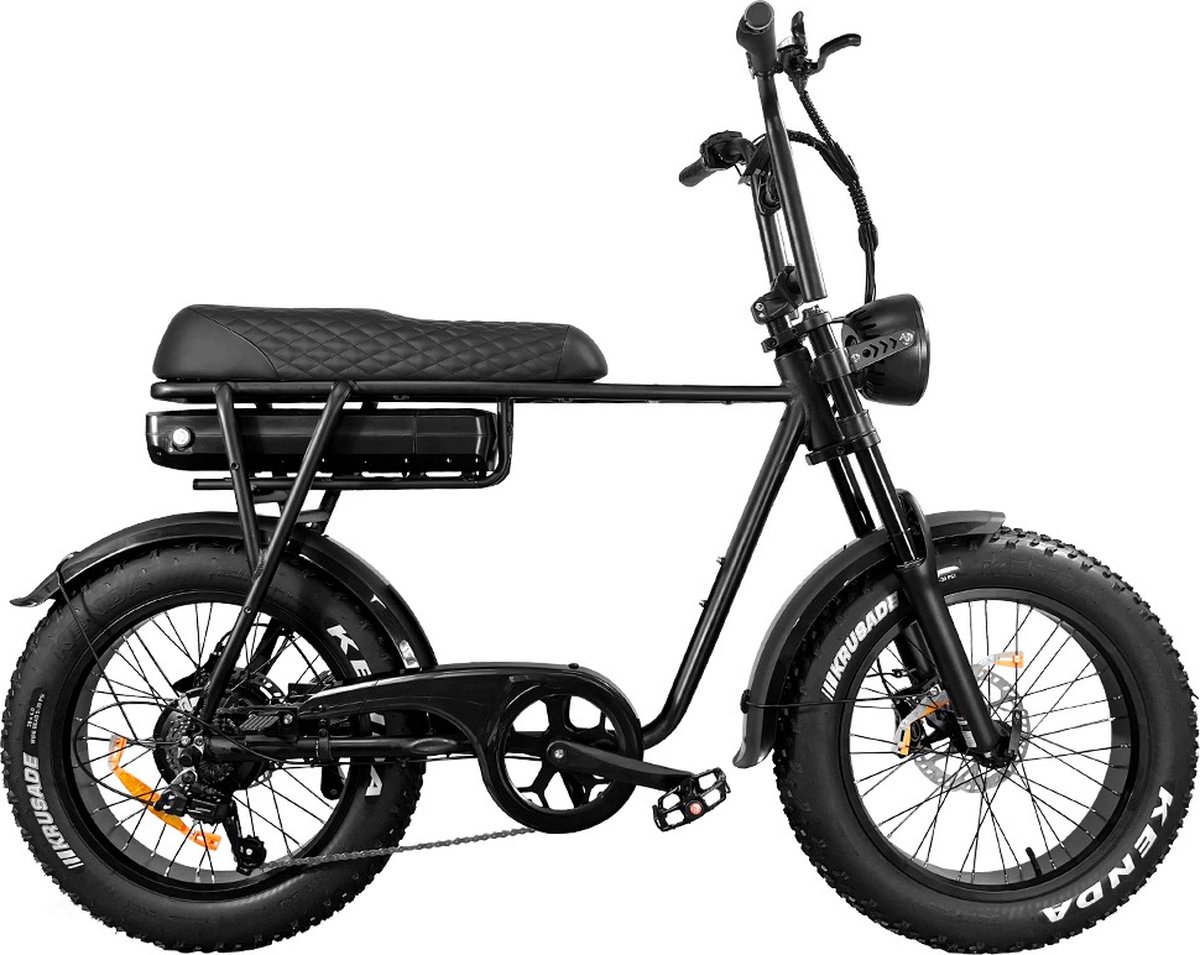 fatbike eb2 ebike gratis alarm bidonhouder slot opbergtasje op op