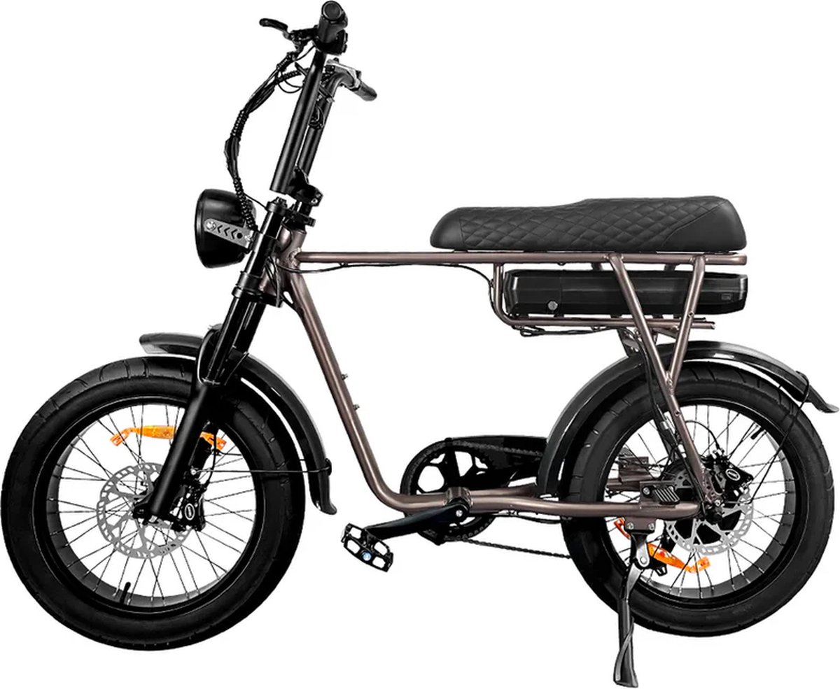 fatbike eb2 elektrische fatbike 250w deep coffee