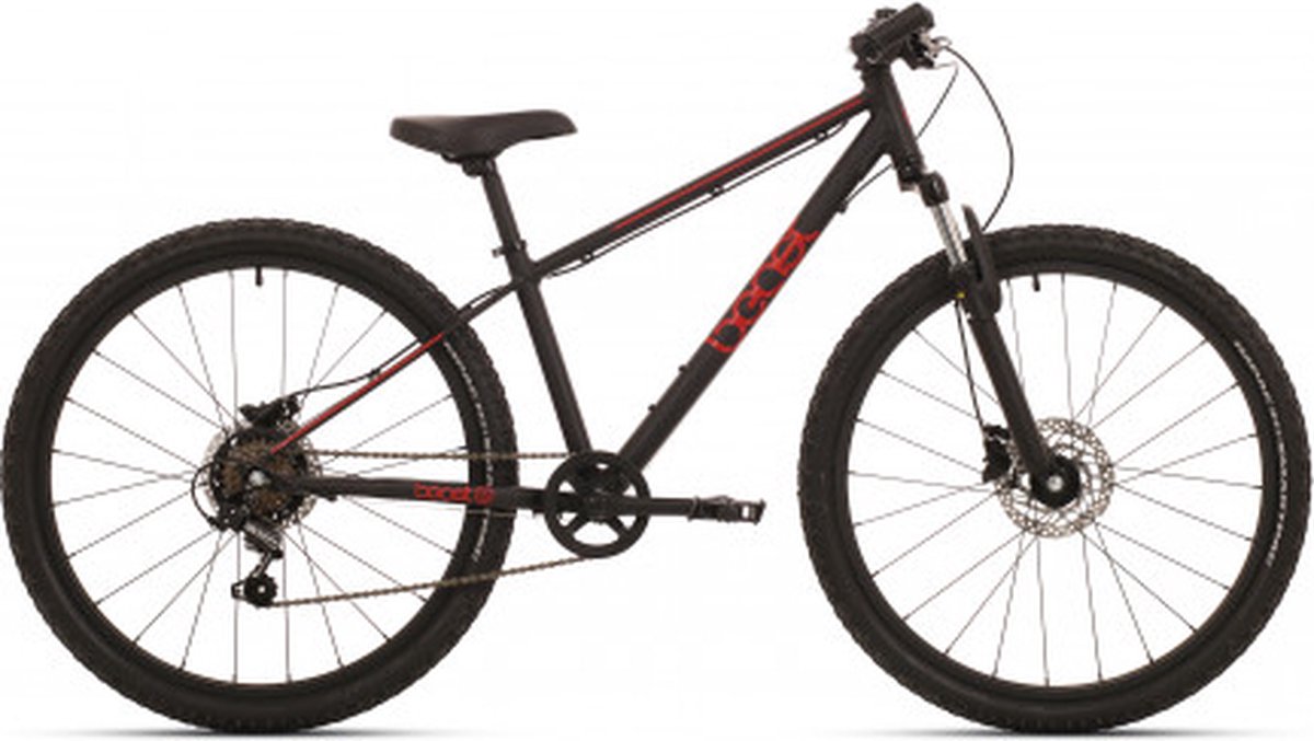 fiets bfk 26 the beast mtb 21v v brake zwart rood