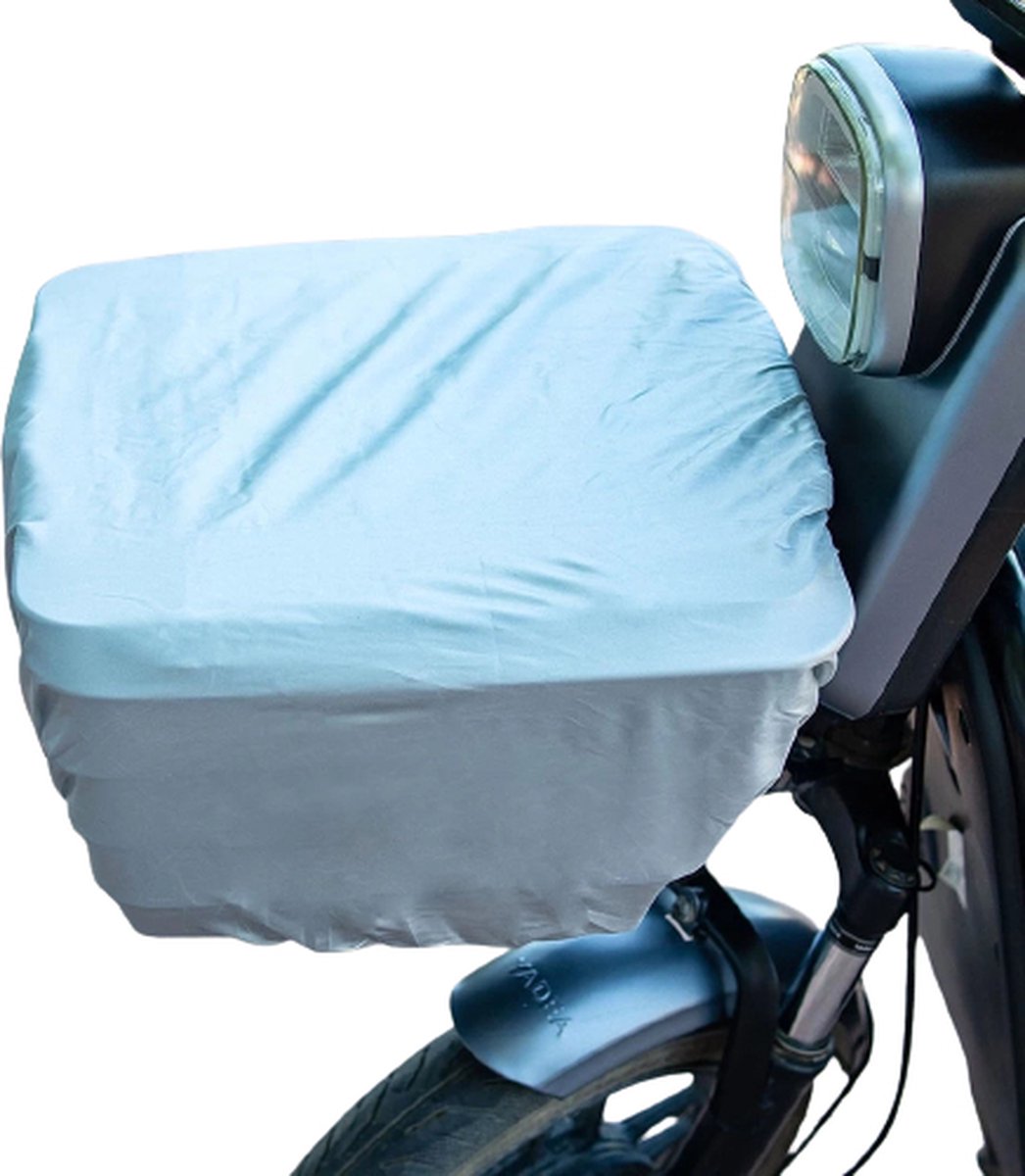 fietskrat mand afdekhoes krat hoes waterdicht grijs 51x48cm