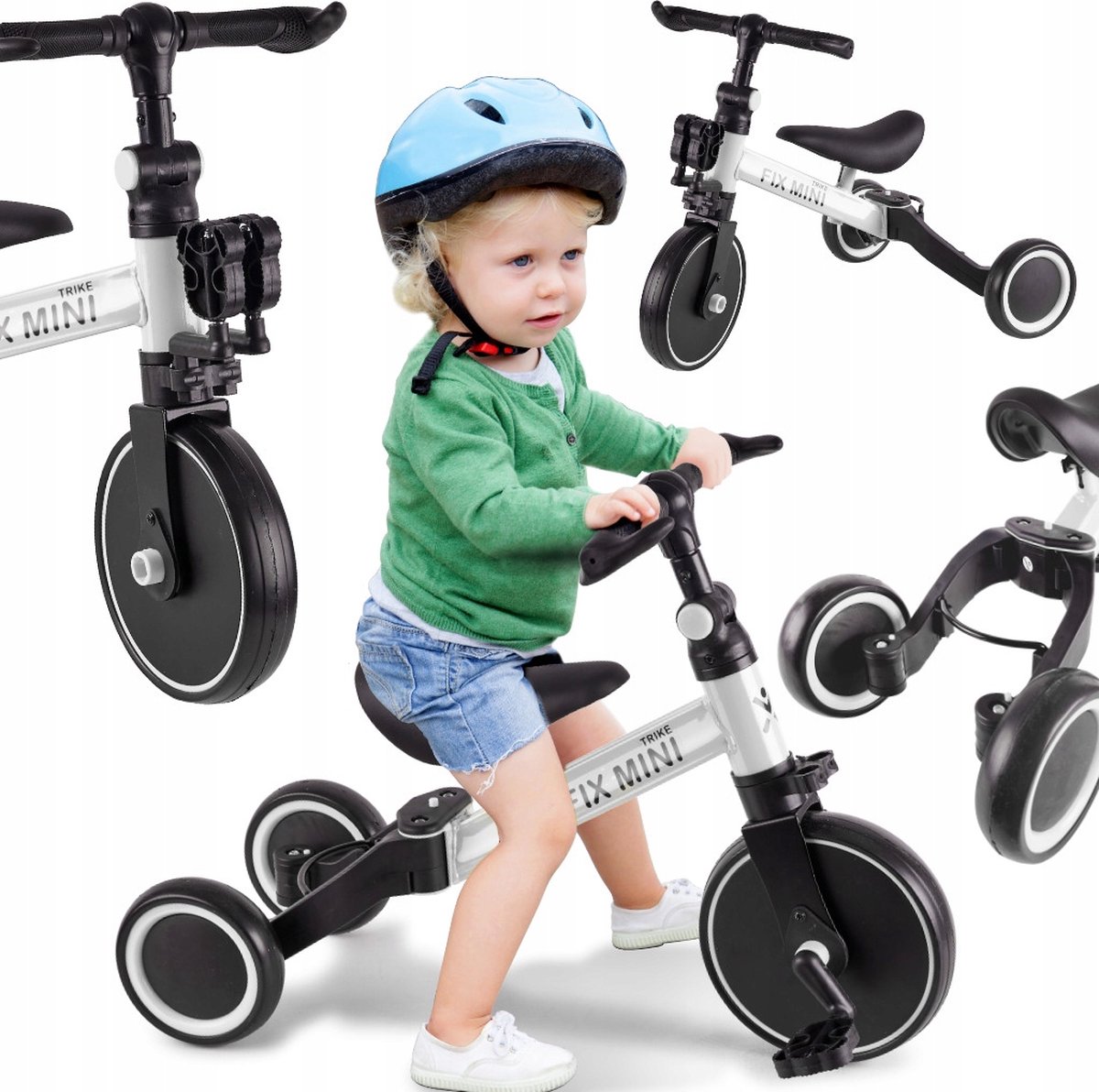 fix mini fiets 3 in 1 loopfiets kinderfiets driewieler cadeau speelgoed