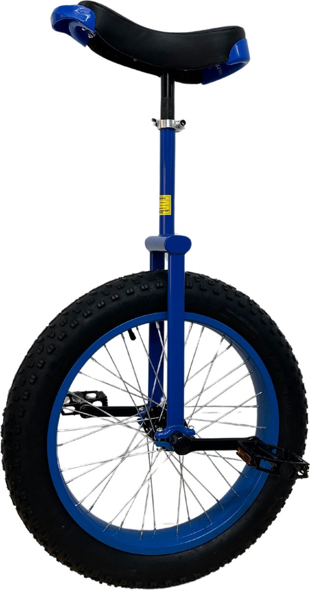 funsport all terrain eenwieler 20 blauw met brede band voor trial rijden