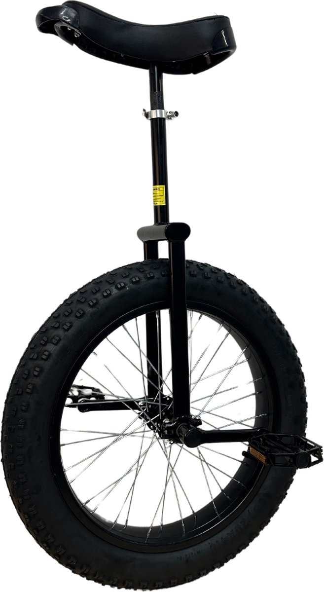 funsport all terrain eenwieler 20 zwart met brede band voor trial rijden