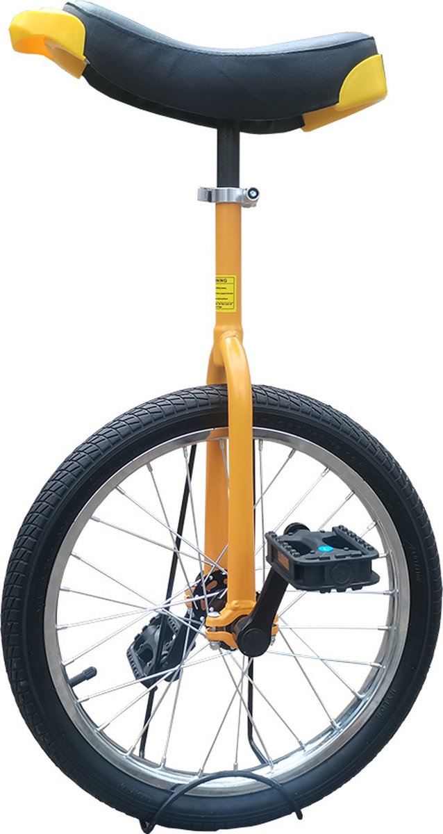 funsport eenwieler 18 inch geel