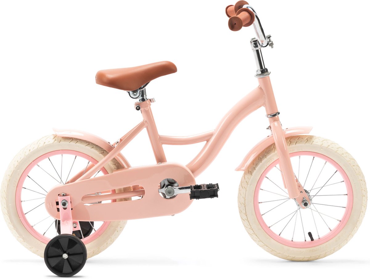generation blanco 14 inch roze kinderfiets