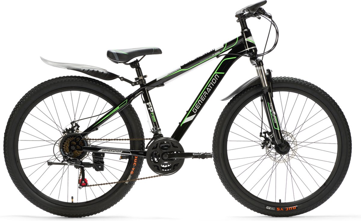 generation p 600 mountainbike 26 inch groen spatborden