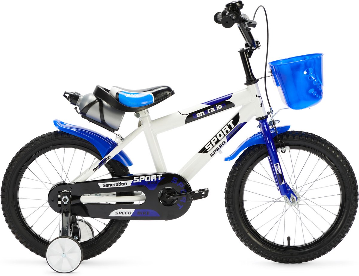 generation sport 16 inch blauw kinderfiets